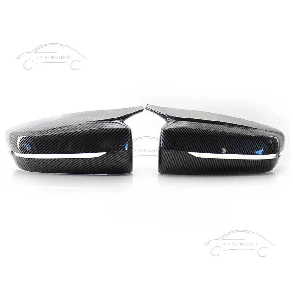 M4 Style Carbon Fiber Mirror Cover Caps For BMW G20 G21 G22 G30 G31 G11 G14 G15 Foto 2 de 4