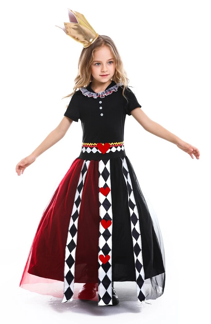 Queen Of Hearts Costume, Halloween Cosplay Queen Of Hearts Alice In  Wonderland Queen Of Hearts Dress