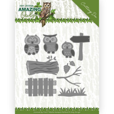 Owl Family - Stanzschablone - Amazing Owls Collection von Amy Design (ADD10217)