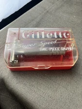 Vintage 1940’s Gillette Super Speed Safety Razor Set EXC COND & Razors