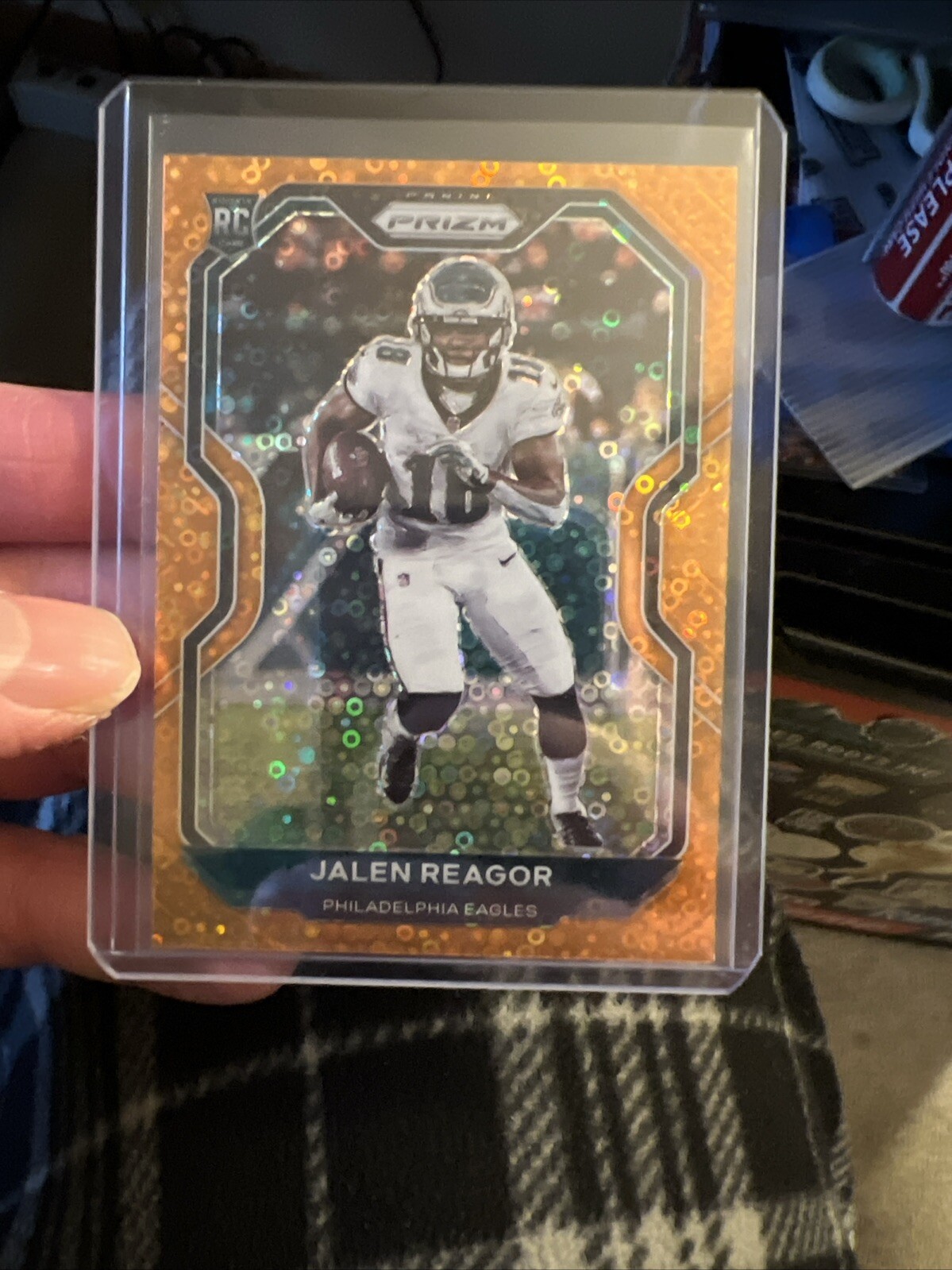 2020 Panini Prizm Jalen Reagor Orange Disco RC #342 Eagles