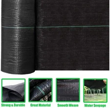 Landscape Ground Cover Heavy Duty PP Woven Weed Barrier Plastic Mulch Weed Block