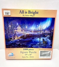 Suns Out All Is Bright Puzzle 1000 Pc Jigsaw James Meger Sealed Winter New