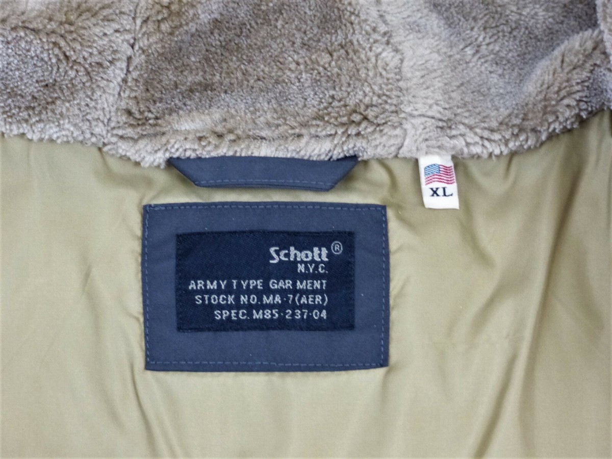 【BRAND SHOP KOHAKU】SCHOTT BROS SCHOTT Bros Winter Nyc Jacket N3B Parka Coat Snork Grey