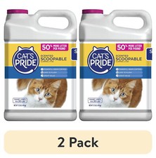 2 Pack Clumping Low Dust Kitty Litter Scented Scoopable Cat Litter 12 Lb Jug US