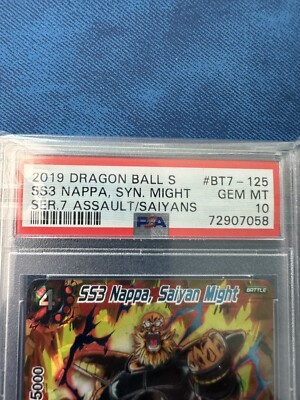 PSA 10 SS3 Nappa Saiyan Might BT7-125 ISR Super Dragon Ball Super