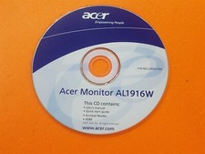 ⭐️⭐️⭐️⭐️ Disco CD Software PC per Monitor Acer AL1916W 