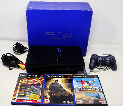 10th Anniversary PlayStation&PlayStatio… 2002 SONY PLAYSTATION 2 PS2 PAL CONSOLE BOXED + CONTROLLER & GAMES