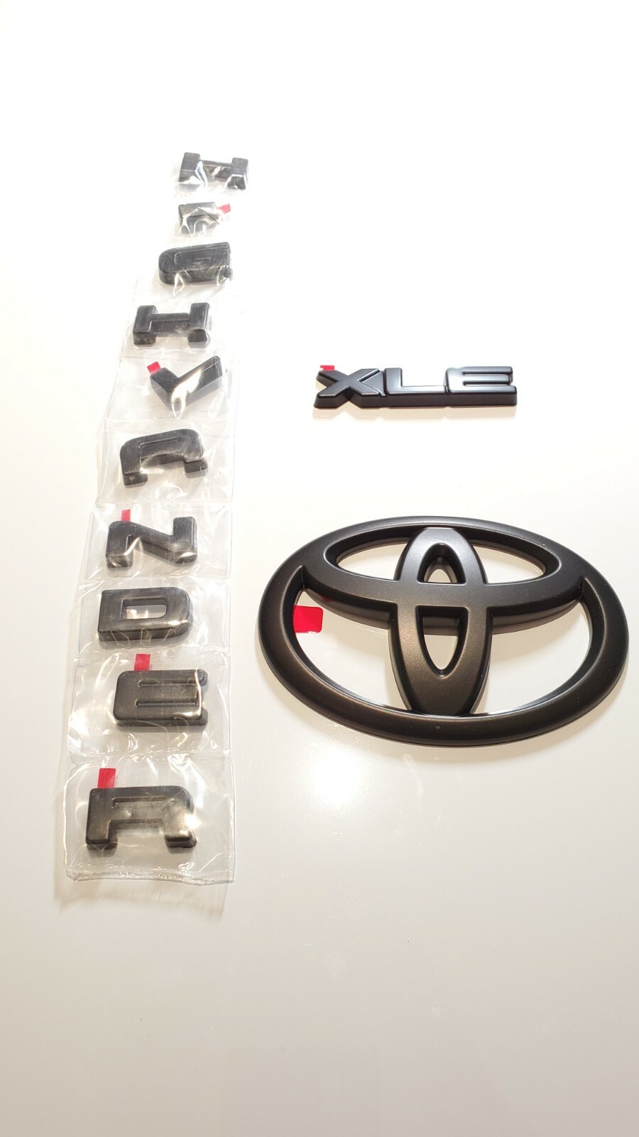 Toyota Genuine Matte Black Emblem Overlay Kit For 2021-2024 Highlander XSE – PT948-48200-02