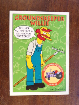 The Simpsons ~ S22 ~ Groundskeeper Willie ~ Skybox ~ 1993 | eBay