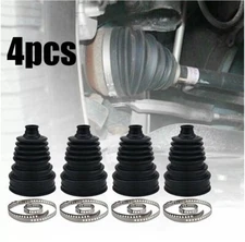 4 Pcs Car CV Joint Boot Joint Constant-Velocity Dusts Cover Drive Shaft Silicone