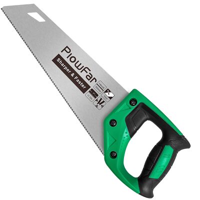 14 inch Hand Saw 11TPI Pro Fine Cut for Wood Plastic Pipes Drywall Trees Trim...
