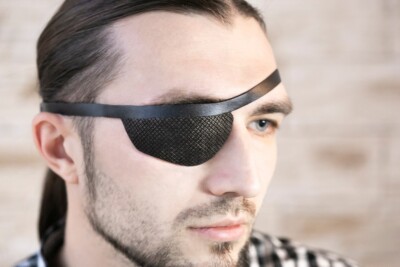 Eye Patch, Leather Eye Patch, Eyepatch, Slim Eye Patch, Unisex Eyepatch, One Eye