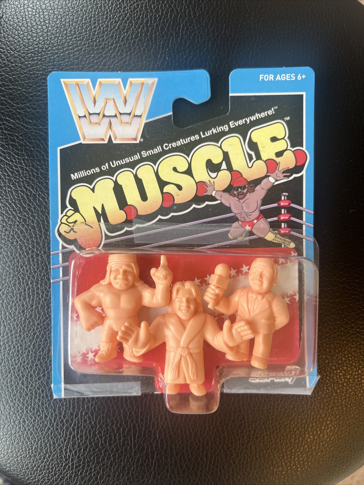 WWE Legends Wrestling MUSCLE Men Figures Mean Gene Iron Sheik Ric Flair Super 7 eBay