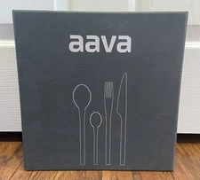 Aavanordic Aava 22-Piece Flatware Cutlery Set Sleek Modern 6 Place Setting NEW