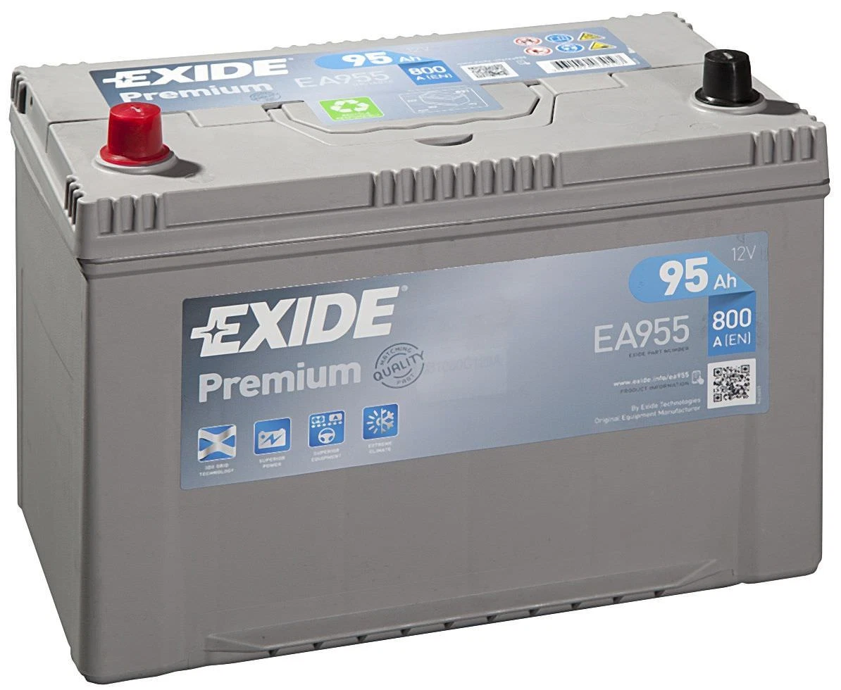 Batterie Exide EA955 12v 95ah 800A 306x173x222mm varta G8