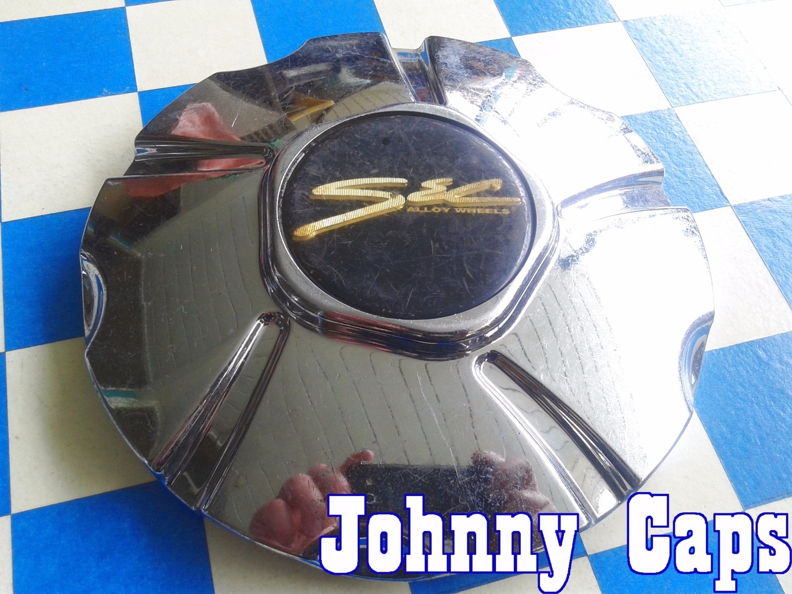 SEC Wheels [48] CHROME Center Caps # 06-97-12-037 Custom Wheel Center Cap (1)