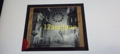 B04 Glass Magic Lantern Slide CHICAGO'S WORLD FAIR 1933-34 SWISS VILLAGE