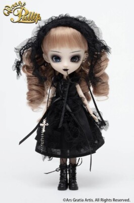Groove Woori Pullip Noire 8.3in Mini Doll, 20th Anniversary Fashion Doll, New JP