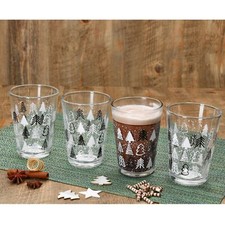 Ritzenhoff Weihnachtsbaum 4x Glühweingläser 240ml H11cm Tee-Glas Tannenbaum