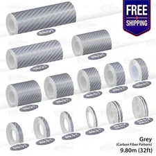 CARBON FIBER GRAY PIN STRIPE Car Model Motorcycle Adhesive TAPE Vinyl Sticker