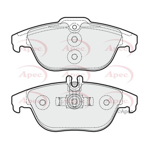Genuine OE Quality Apec Rear Disc Brake Pads Set PAD1619 eBay