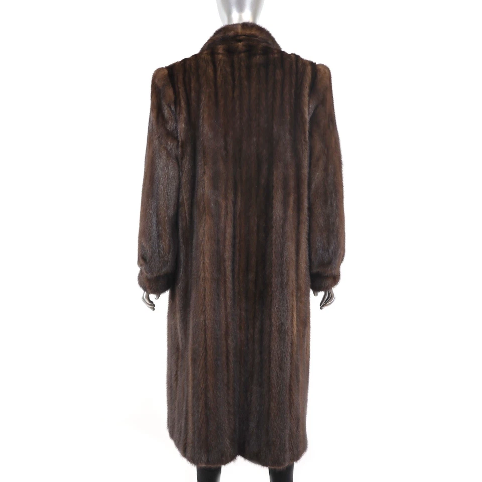 Abrigo visón caoba - Talla L Foto 4 de 4