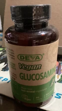 DEVA VEGAN GLUCOSAMINE TABLETS 500 MG SEALED NEW 90 COUNT BONE HEALTH