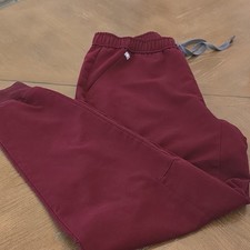 FIGS Technical Collection Men's Scrub Pants Size M Burgundy Solid