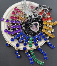 Lot Of Craft Broken Rhinestone Harvest Jewelry Parts Hobby - Vintage To Now 3