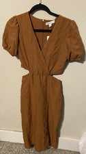 Rustic Orange Cut Out Women’s Dress Size XS