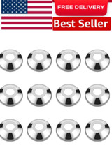 12 Pieces 1/2 Inches Chrome Plated Stainless Steel Escutcheon Flange Cover Water