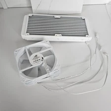 ASUS ROG Radiator *NO PUMP / HOSE* 2 WHITE 120mm Fans // STRIX LC II 240 ARGB