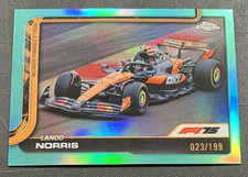 023/199 Aqua Refractor Lando Norris #77 McLaren - 2025 Topps Chrome Formula 1 F1