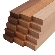 Domestic Variety Pack 5 Walnut 5 Maple and 5 Cherry Boards - 3/4" x 2" 15Pcs 