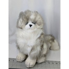 Russ Yomiko White Gray Cat Plush Kitten 12 Inch Stuffed Animal Toy