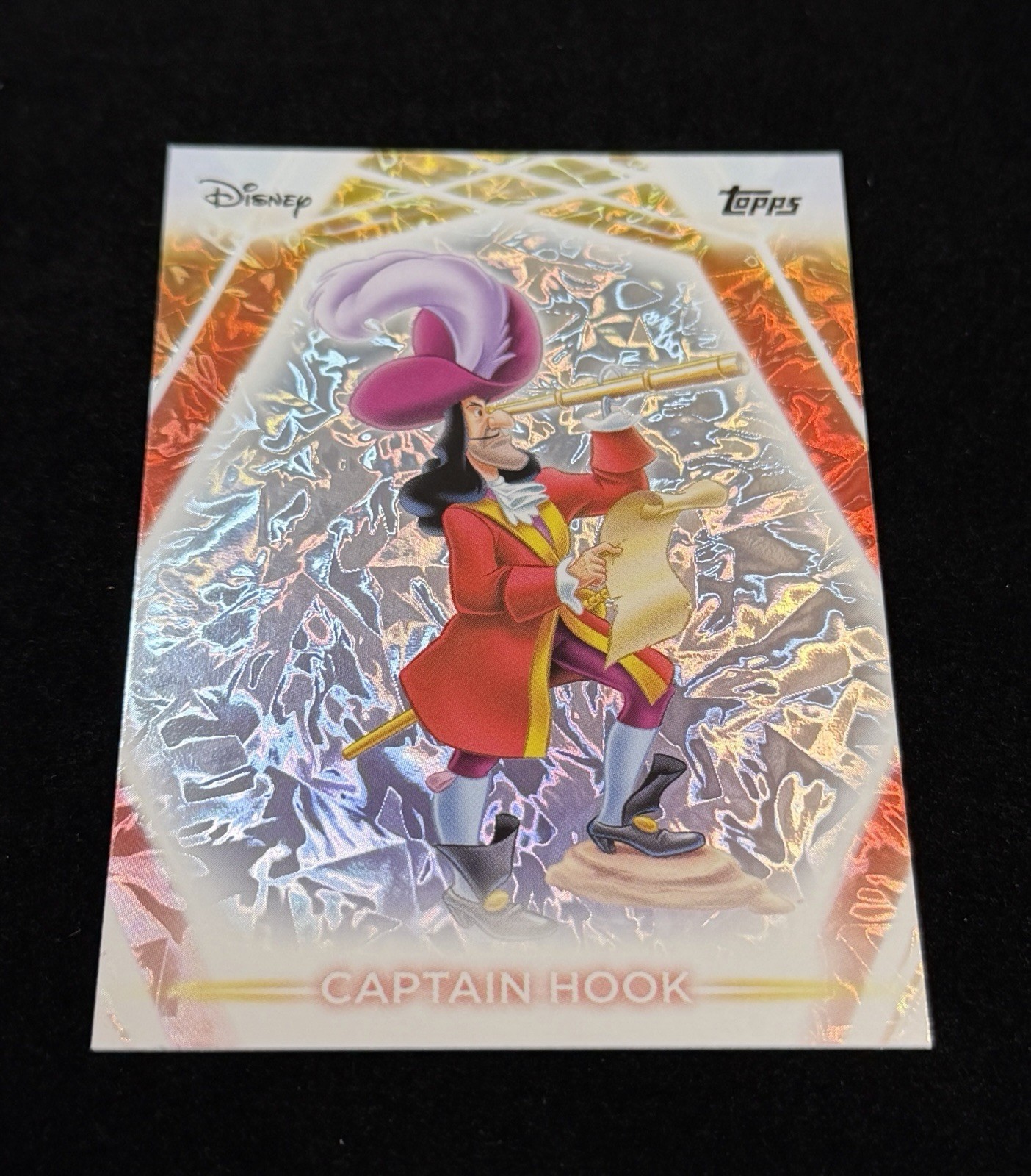2026 Topps Disney Neon - Captain Hook from Peter Pan - Snow Cap Parallel - #9