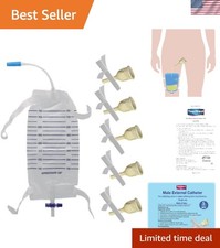 Discreet and Hygienic 5-Day External Catheter Kit with Adhesive Tape & Leg Bag