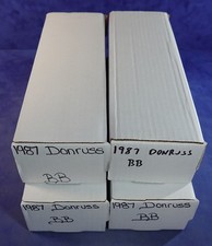 1987 DONRUSS BASEBALL LOT OF 4 COMPLETE SETS MINT *374884