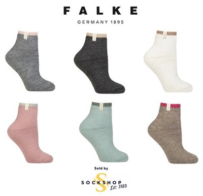 Falke Women's Plush Wool and Alpaca Socks Cushioned Short Warm Size 2.5-5, 5.5-8