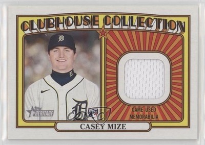 2021 Heritage High Number Clubhouse Collection Relics Casey Mize Rookie RC 1o97