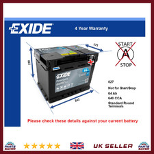 Battery fits FORD KA FIESTA FOCUS TRANSIT CONNECT MAVERICK GALAXY 027