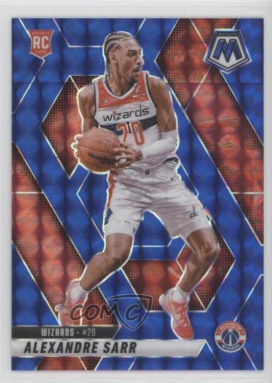 2024-25 Panini Mosaic Rookies Blue Mosaic Prizm /199 Alexandre Sarr #216 1gw7