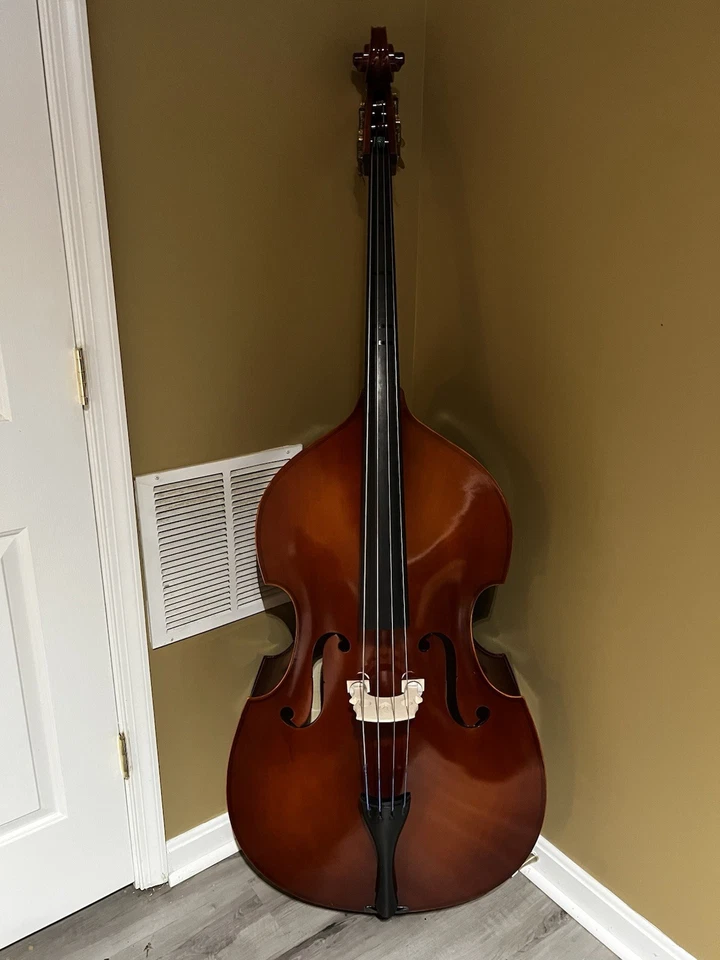 Bolsa de concierto de bajo vertical para bolso de bajo de cuerda de tela Oxford tamaño 3/4 asas durbles Foto 4 de 4