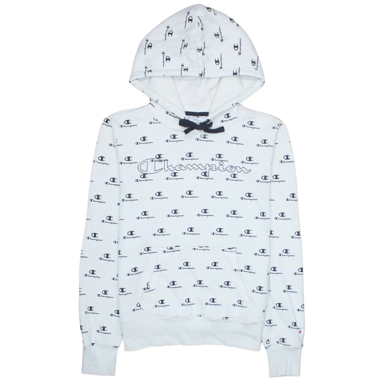 Womens UK Size S Champion White Pullover Hoodie