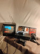 🔥Sony PlayStation 2 Fat PS2 Console w/ Cables 3 Controller Games Lot Bundle