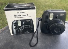 Fujifilm Instax Mini 8 Instant Film Camera Black Works Discontinued