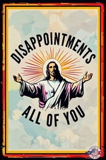 WORLDS GREATEST SIGNS! METAL 8"X12" SIGN RELIGIOUS HUMOR MAN CAVE BAR CHURCH