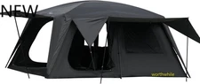 Vidalido 4-6 Person Camping Tent with 3 Door 2 Room Large Family Cabin Tents,NEW