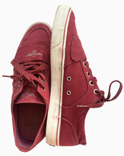 Creative Recreation Trainers Men Size UK 10 Burgundy Canvas Low Top Laces Flat